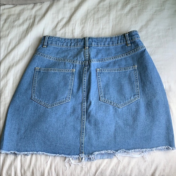 Light Denim Mini Skirt - Picture 3 of 5